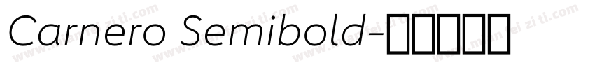 Carnero Semibold字体转换